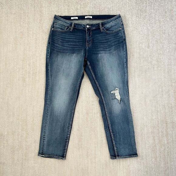 Vigoss Denim - Vigoss Jagger Skinny Distressed Blue Jeans 20